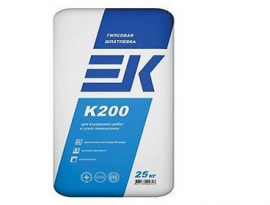 ШПАТЛЕВКА ЕК К-200 гипс.  25кг