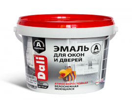 ЭМАЛЬ База А  0,9кг RAL 9010 ПОЛУМАТОВЫЙ ДАЛИ