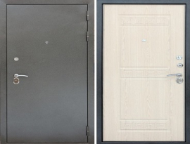 Дверь мет.ТАЙГЕР Трио (860R) серебро/сандал белый откр.коробка