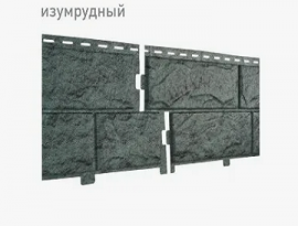 ЦОКОЛЬНЫЙ САЙДИНГ Ю-ПЛАСТ камень 3025х230мм графит
