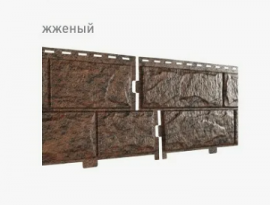 ЦОКОЛЬНЫЙ САЙДИНГ Ю-ПЛАСТ камень 3025х225мм жженый