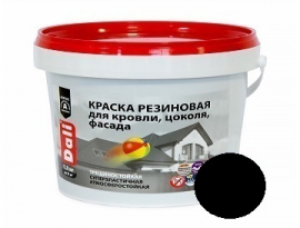 УЦЕНКА КРАСКА РЕЗИНОВАЯ ДАЛИ 1,3кг ЧЕРНАЯ ДАЛИ