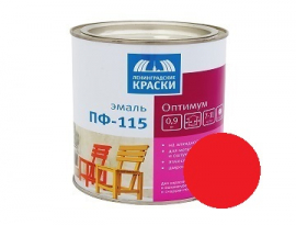 ЭМАЛЬ ПФ-115  0,9кг КРАСНАЯ  ОПТИМУМ