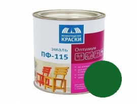 ЭМАЛЬ ПФ-115  0,9кг ЗЕЛЕНАЯ ОПТИМУМ