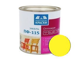 ЭМАЛЬ ПФ-115  0,9кг ЯРКО-ЖЕЛТАЯ  ОПТИМУМ