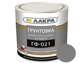 ГРУНТ ГФ-021  1кг СЕРЫЙ ЛАКРА