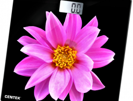 ВЕСЫ напольные электронные CENTEK CT-2416 Pink flowers