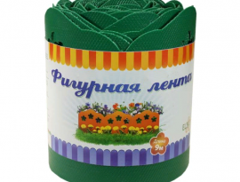 ЛЕНТА БОРДЮРНАЯ ФИГУРНАЯ 15см х 9м зеленая