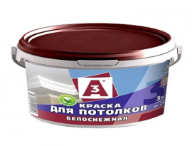КРАСКА ДЛЯ ПОТОЛКОВ 3кг А3