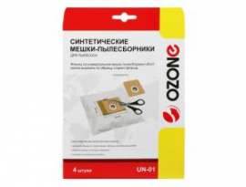 ПЫЛЕСБОРНИК  OZONE micron UN-01,UN-02 (упак.4шт) универсальный синтетический