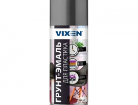 ГРУНТ-ЭМАЛЬ АЭРОЗОЛЬ ДЛЯ ПЛАСТИКА ГРАФИТ МАТОВЫЙ 520мл (RAL 7024) VIXEN