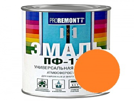 ЭМАЛЬ ПФ-115  0,9кг ОРАНЖЕВАЯ ПРОРЕМОНТ