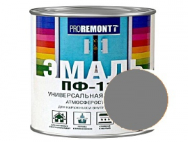 ЭМАЛЬ ПФ-115  0,9кг СЕРАЯ ПРОРЕМОНТ