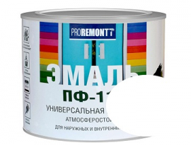 ЭМАЛЬ ПФ-115  0,9кг БЕЛАЯ МАТОВАЯ ПРОРЕМОНТ