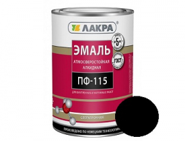 ЭМАЛЬ ПФ-115  2кг ЧЕРНАЯ ЛАКРА