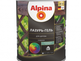 ALPINA ЛАЗУРЬ-ГЕЛЬ 0,75л БЕЛЫЙ