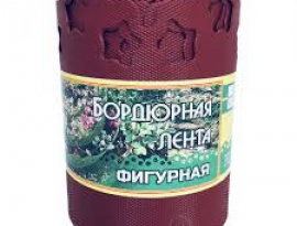 ЛЕНТА БОРДЮРНАЯ ФИГУРНАЯ 15см х 9м красная