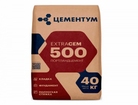 ЦЕМЕНТ ВОЛЬСКИЙ м-500  40кг (подд.-35меш)