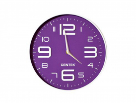 ЧАСЫ НАСТЕННЫЕ CENTEK CT-7101 Violet.White