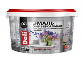 ЭМАЛЬ 2,2кг КОРИЧНЕВЫЙ ПОЛУМАТОВЫЙ ДАЛИ