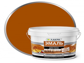 ЭМАЛЬ ДЛЯ ПОЛА  2,4кг ЗОЛОТИСТО-КОРИЧНЕВАЯ ЛАКРА