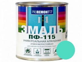 ЭМАЛЬ ПФ-115  0,9кг МЯТНАЯ RAL6027 ПРОРЕМОНТ