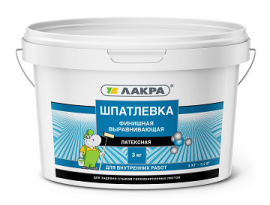 ШПАТЛЕВКА ЛАТЕКСНАЯ 3кг ФИНИШНАЯ ДЛЯ ГИПСОКАРТОНА