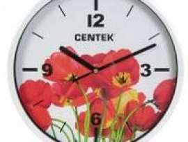 *ЧАСЫ НАСТЕННЫЕ CENTEK CT-7102 Tulips