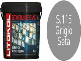 ЗАТИРКА эпоксидная LITOKOL STARLIKE EVO S.115 GRIGIO SETA 1кг