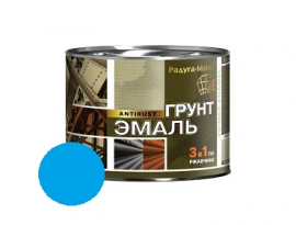 ГРУНТ-ЭМАЛЬ ПО РЖАВЧИНЕ  1,9кг 3 в 1 ГОЛУБАЯ