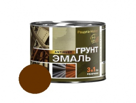 ГРУНТ-ЭМАЛЬ ПО РЖАВЧИНЕ  1,9кг 3 в 1 КОРИЧНЕВАЯ