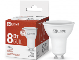 ЛАМПА СВЕТОДИОДНАЯ "inHome" 8W GU10 6500К