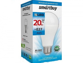 ЛАМПА СВЕТОДИОДНАЯ "Smartbuy" 20W Е27 ЛОН A65 4000K 4K 152x80