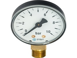 МАНОМЕТР для воды Радиальный 1/4 до 10 бар