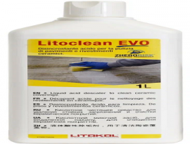 СРЕДСТВО для очистки цемент. затирки LITOCLEAN  EVO 1л