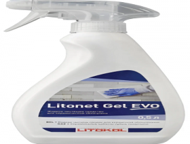 СРЕДСТВО для очистки эпоксид. затирки LITONET GEL EVO 0.5л