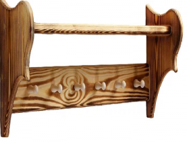 ПОЛКА ВЕШАЛКА обожжённая, 6 крючков, 72×23×17 см