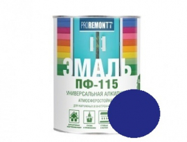 ЭМАЛЬ ПФ-115  0,9кг СИНЯЯ ПРОРЕМОНТ