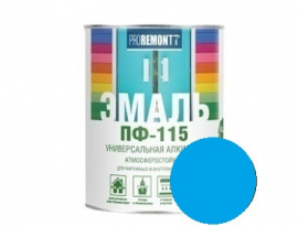 ЭМАЛЬ ПФ-115  0,9кг ГОЛУБАЯ ПРОРЕМОНТ