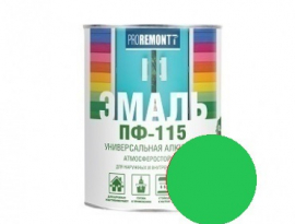ЭМАЛЬ ПФ-115  1,9кг ЯРКО-ЗЕЛЕНАЯ ПРОРЕМОНТ