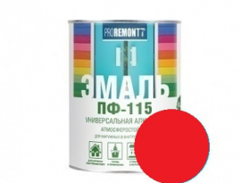 ЭМАЛЬ ПФ-115  1,9кг КРАСНАЯ ПРОРЕМОНТ