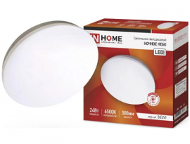 СВЕТИЛЬНИК СВЕТОДИОДНЫЙ "InHome" DECO НОЧНОЕ НЕБО 48Вт 350х55мм IP40 6500К