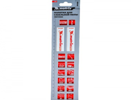 НАБОР полотен для сабельной пилы по дереву 2шт S1122VF, 200/1.8-2.5 мм MATRIX 782002