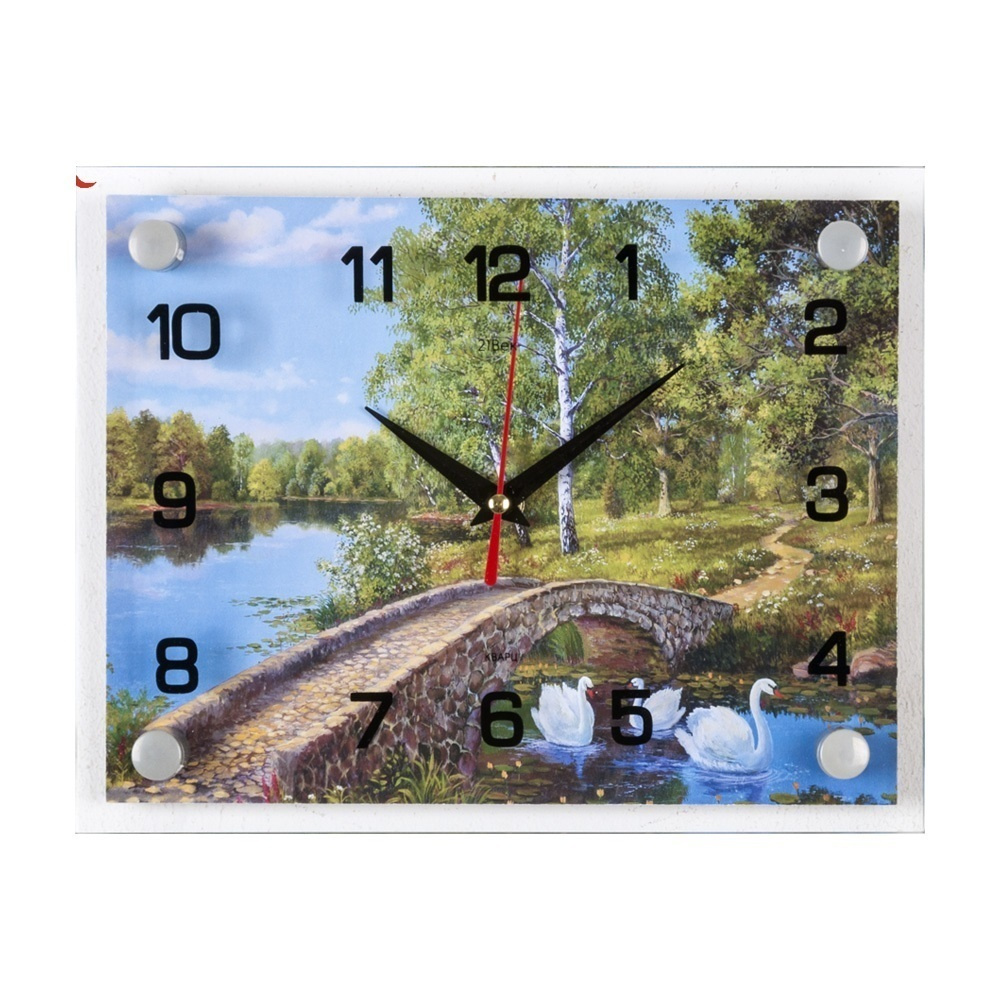 Часы настенные Рубин 2026-1017 "легкость" 255х200х45 мм. Настенные часы 21 век. Часы пейзаж. 21 Век 2026-484.